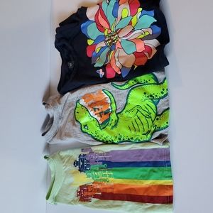 Rainbow colors short sleeve tee bundle 18mo